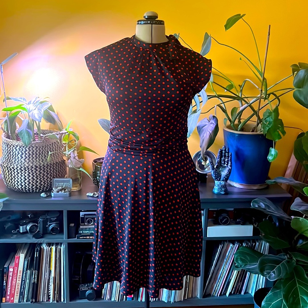 Lindy Bop Polka Dot Rockabilly Dress 2x